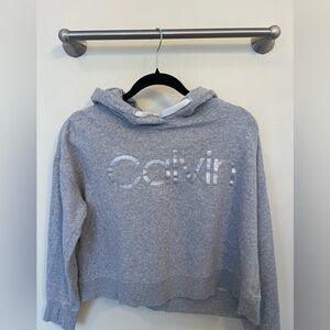 Calvin Kline performance crop top hoodie.